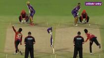 WATCH SRH Allrounder Kamindu Mendis Bowled With Both Hands in IPL Match Against KKR