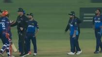 big drama in psl colin munro iftikar ahmed of chucking during match video goes viral