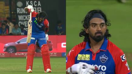 KL Rahul turn match in hazelwood over ice cold celebration after dc beat rcb at chinnaswamy stadium video viral