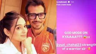 Rj Mahavash show his happiness on instagram after yuzvendra chahal hattrick agaisnt csk ipl 2025