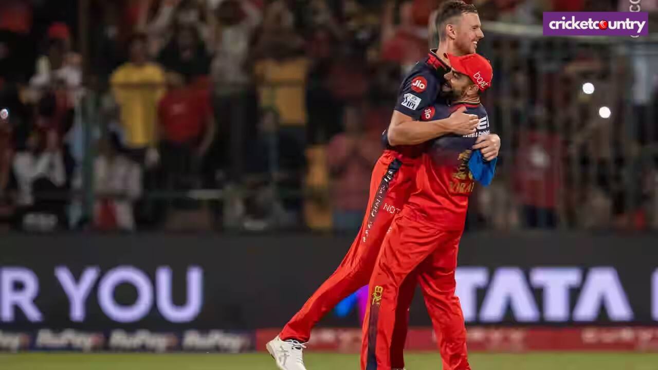 Virat Kohli and Josh Hazlewood
