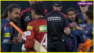 Abhishek Sharma Digvesh Rathi fight on field after notebook celebration watch Video