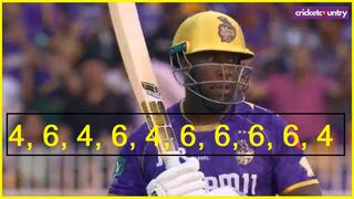 Andre russell completes 1000 IPL Runs in Eden gardens