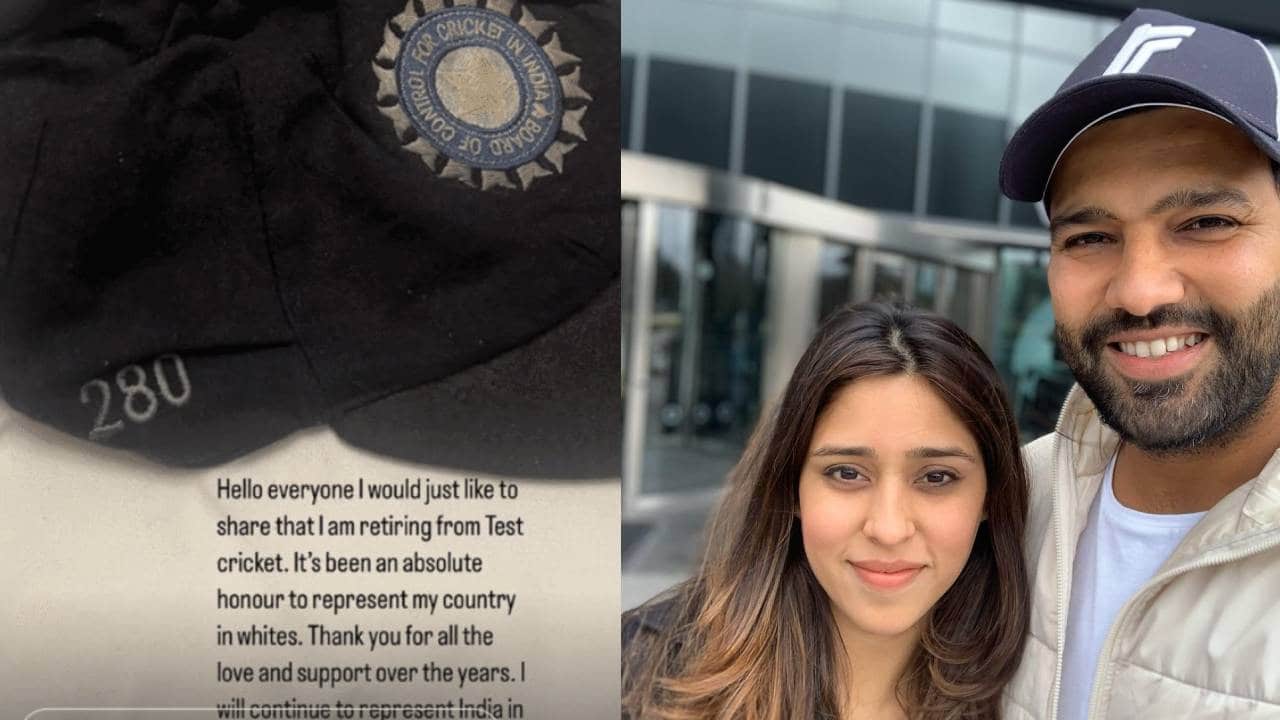 Ritika Sajdeh and Rohit Sharma