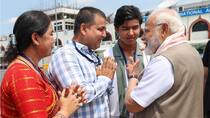 IPL rising star Vaibhav Suryavanshi touches PM Narendra Modi’s feet at Bihar Airport