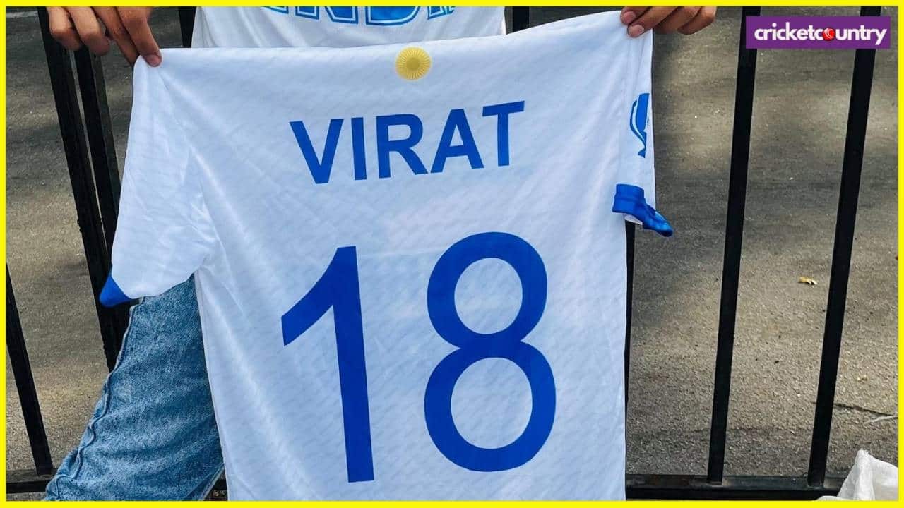 Virat white jersey