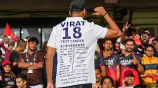 Fans wore White jerseys to honour Virat Kohli’s Test career in a rain affected RCB-KKR match