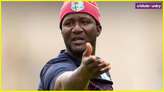 Daren sammy fined for criticising umpire Adrian Holdstock during the Barbados Test
