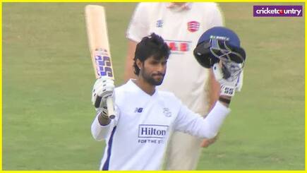 Tilak varma century on debut in England county cricket
