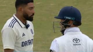 WATCH: Mohammed Siraj gets in an on-field clash with English batsman, Had a heated argument!