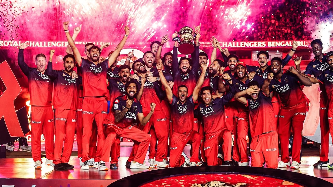 RCB Won Trophy