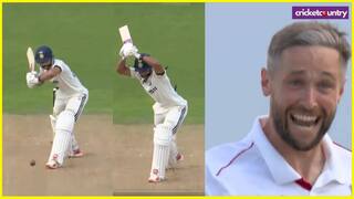 Nitish Kumar Reddy Getting bowled in bizarre manner on Chris Woakes Leaving a inswinging ball