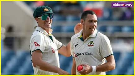 WI vs AUS scott boland create History take first hattrick in pink ball test history