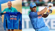 When MS Dhoni give special jersey to English truck driver on his birthday
