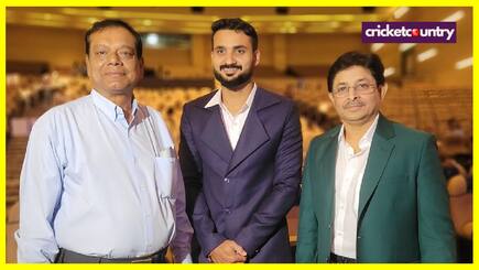 CAB Annual Awards Event: Akash Deep receives Special award from Sourav Ganguly