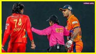 WATCH: The brawl of the IPL stars Nitish Rana and Digvesh Rathi in the Eliminator match of the DPL 2025