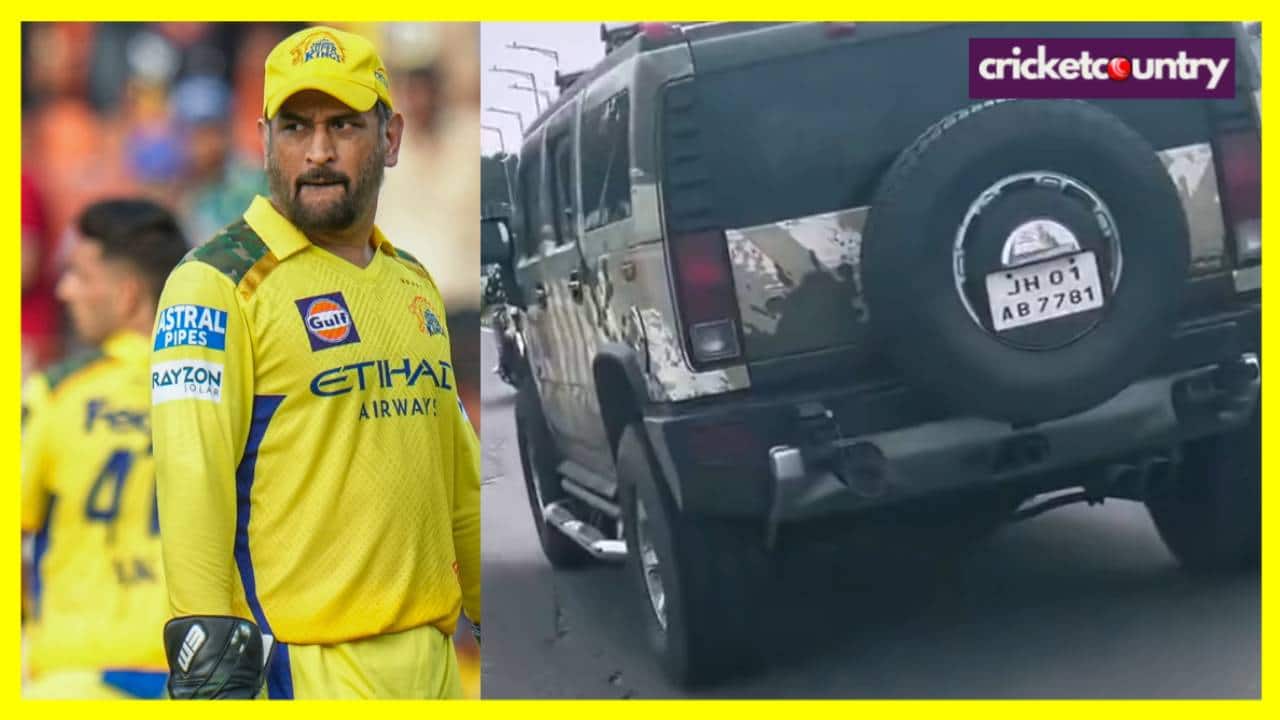 MS Dhoni’s Army-Themed Hummer in Ranchi