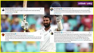 He stood tall when the storm raged Indian cricket fraternity hails Cheteshwar Pujaras grit and resilience