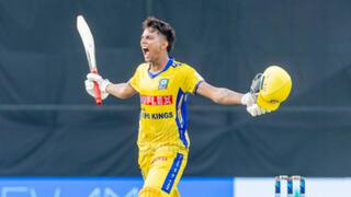 yash dhull shine smashes first ton of delhi preimere league 2025