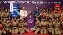 ICC Womens world cup trophy reached in indore fans become crazy