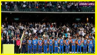 India and Australia players wear black armbands to honour 17-year-old boy Ben Austin