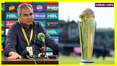 Mohsin Naqvi caught on camera: 'Poora India trophy ke peeche bhag ...