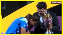 WATCH: Harmanpreet Kaur tries to touch ICC Chairman’s Jay Shah’s feet after historic World Cup win over South Africa Women
