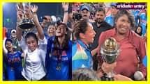 Watch: Mithali Raj & Jhulan Goswami join Harmanpreet Kaur’s side in emotional trophy celebration, video goes viral