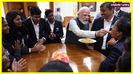 WATCH: PM Modi meets Indian Blind Women’s cricket team after T20 World Cup win