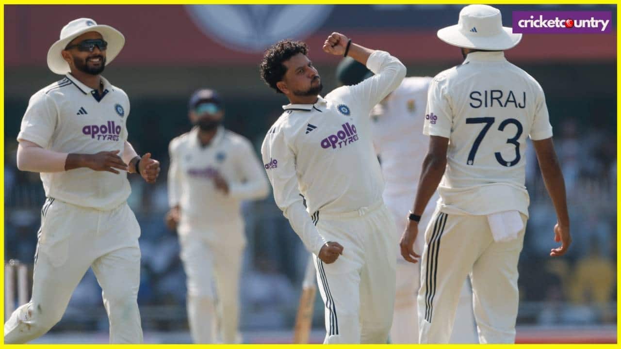 Kuldeep Yadav bowling