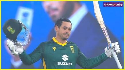 Quinton de Kock breaks many records with century as South africa beat Pakistan by eight wickets in 2nd odi