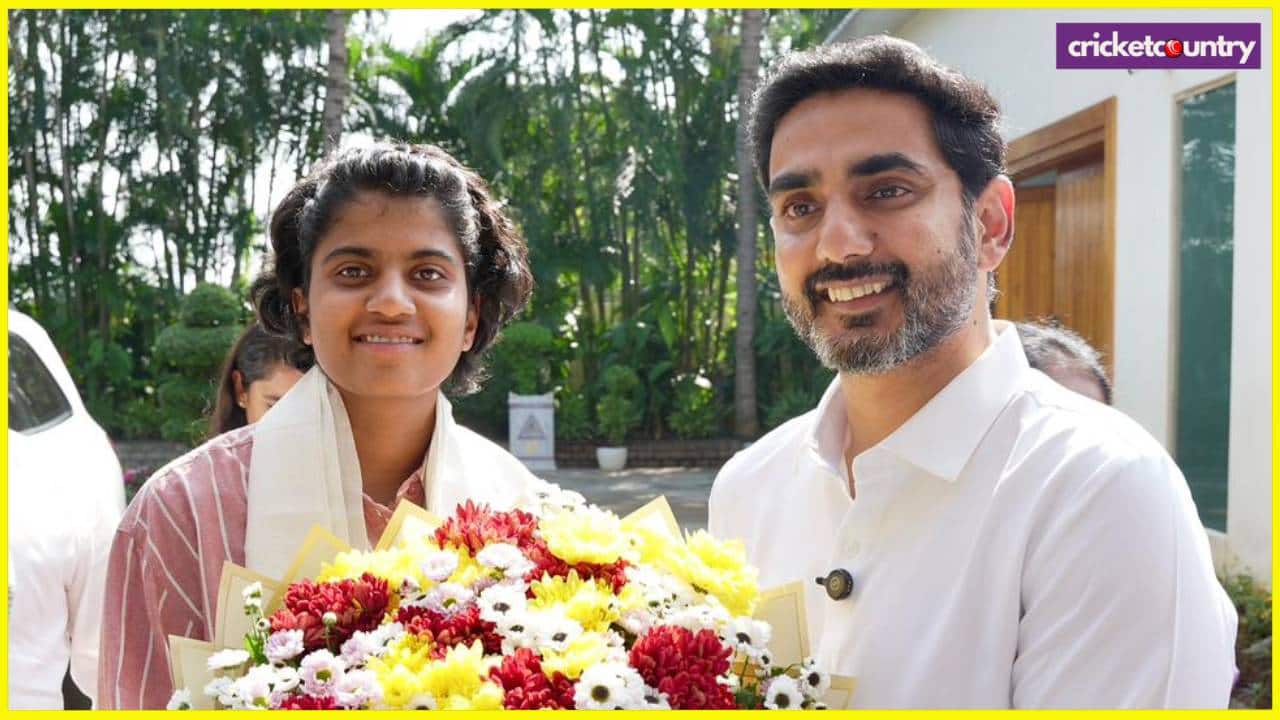 Shree charani With lokesh nara