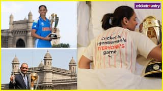 Harmanpreet kaur shared picture with world cup trophy picture went viral shared photo in front of gateway of india like dhoni