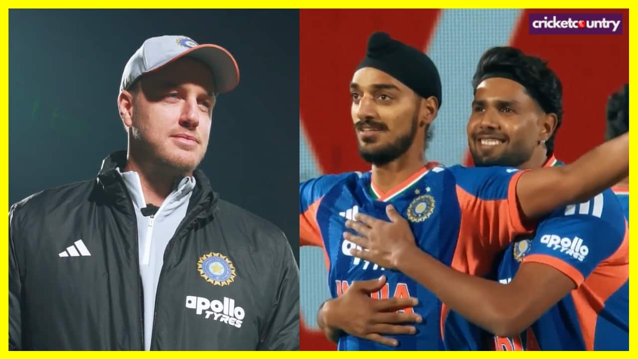 Arshdeep Singh, Harshit Rana and Morne Morkel
