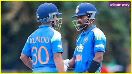 Deepesh Devendran Kanishk Chouhan Aaron George Shines India beat Pakistan by 90 runs in Under 19 Asia Cup 2025