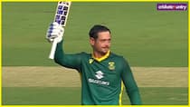 Quinton de Kock century in ind vs sa 3rd odi equals Sachin tendulkar Kumar Sangakkara record
