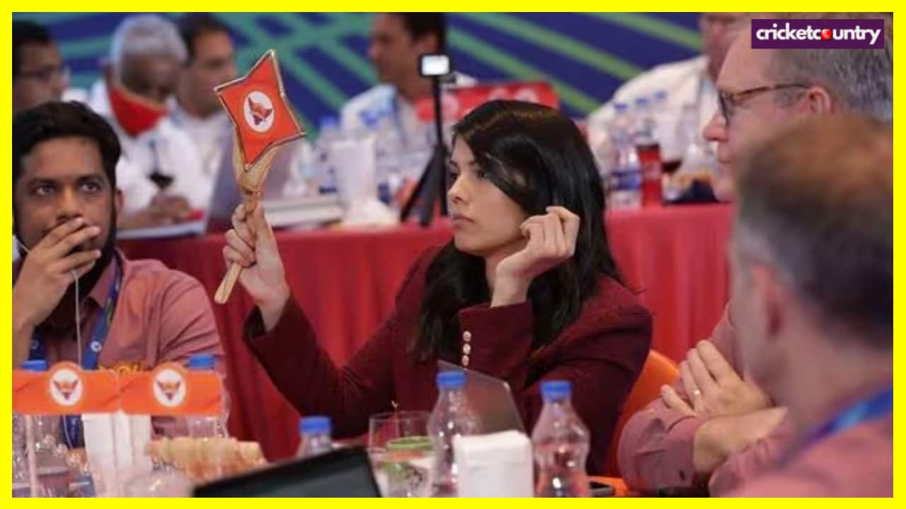 Sunrisers Hyderabad auction table