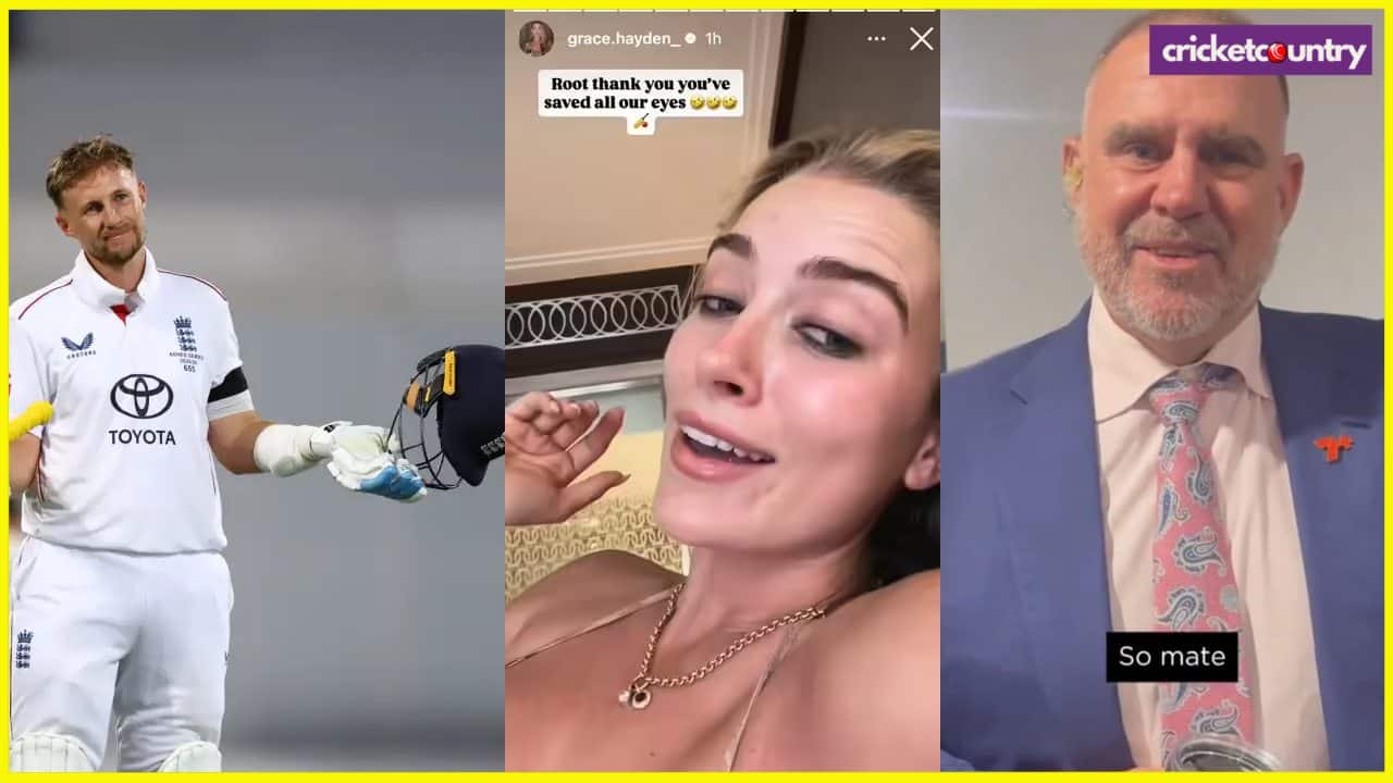 Joe Root Century and Grace Hayden