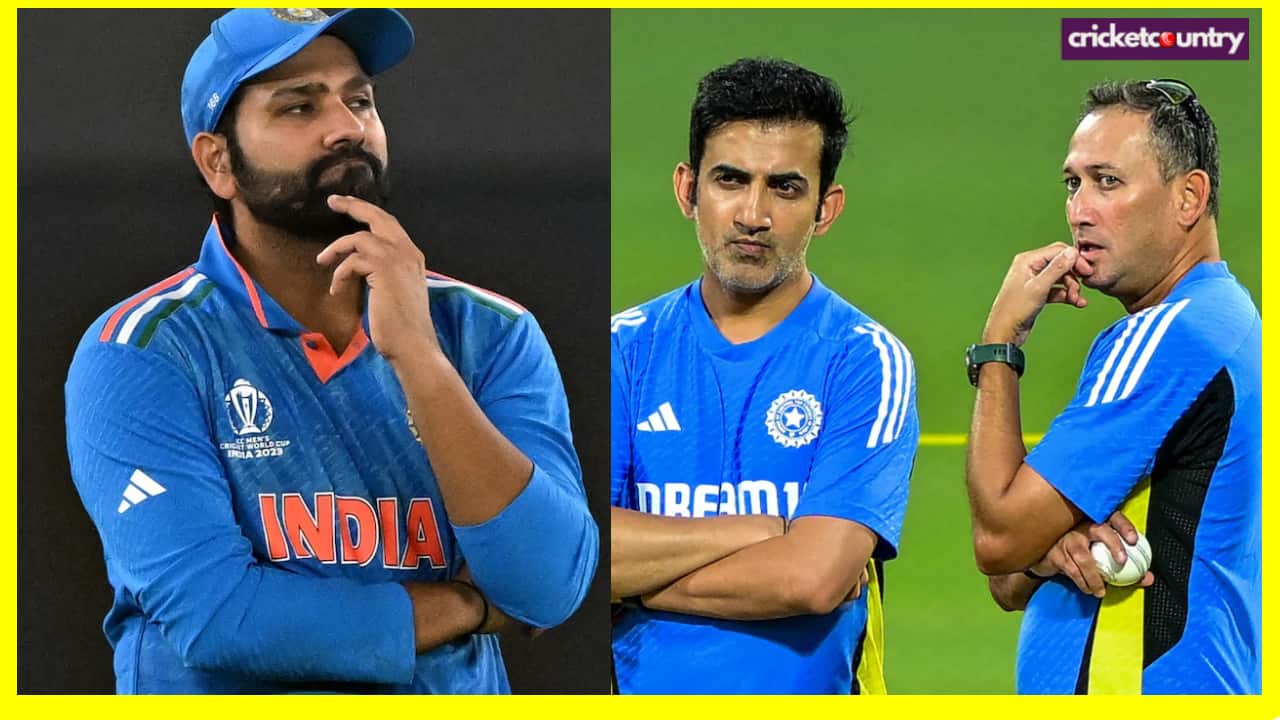 Rohit Sharma, Gautam Gambhir and Ajit Agarkar