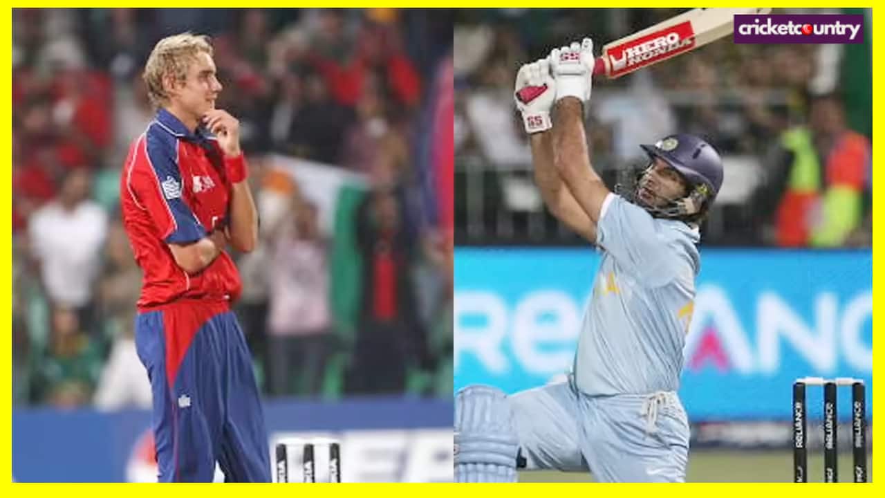Stuart Broad Yuvraj Singh six sixes