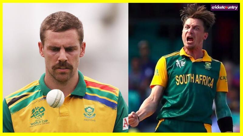 Anrich Nortje and Dale Steyn Anrich Nortje and Dale Steyn