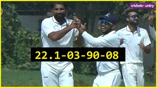 Mohammad Shami eight wicket haul against Jammu and Kashir in Ranji Trophy semifinal