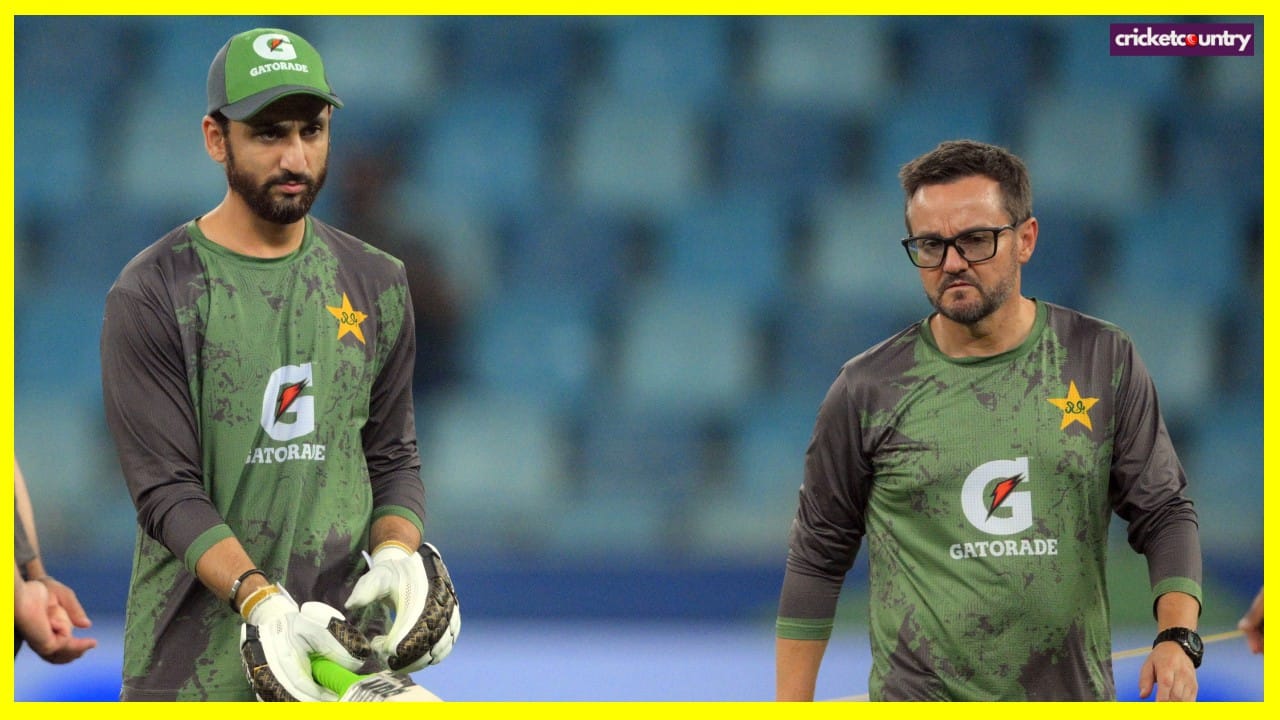 Salman Ali Agha and Mike Hesson