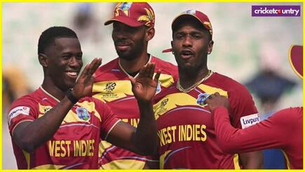 Shai Hope Shamar Joseph shines West Indies brush aside Italy by 42 runs to sign off group stage on high