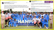 PM Narendra Modi Sachin Tendulkar Virat Kohli Congratulate team India for U19 World Cup 2026 title
