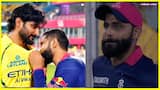 Ravindra Jadeja kisses CSK logo on Khaleel Ahmed's jersey