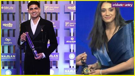 Shubman Gill and Smriti Mandhana named the Best International Cricketers at the BCCI Naman Awards 2026