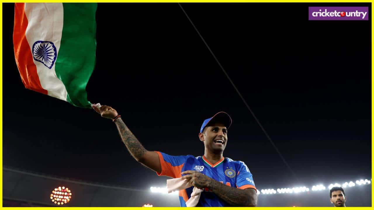 Surya with Indian flag