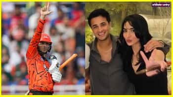 Abhishek Sharma fifty and girlfriend Laila Faisal