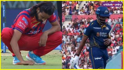 Digvesh Rathi brings out notebook celebration after Sai Sudharsan wicket